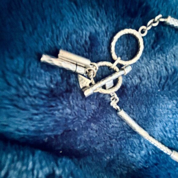 Vintage Silpada Multi-Finish .925 Sterling Silver Bracelet Toggle Clasp B1975 - Picture 2 of 6